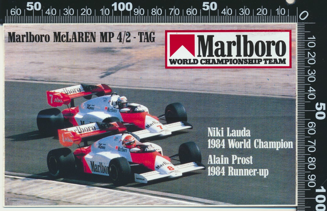 Combinaison De Course 1980 Alain Prost - Équipe McLaren F1 Marlboro - Pièce De Collection